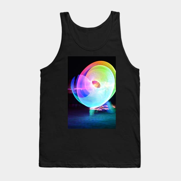 Poi spinning photograph at night Tank Top by WelshDesigns